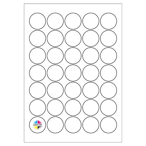 37Ø A4 Laser Sheets (CIRCLES)
