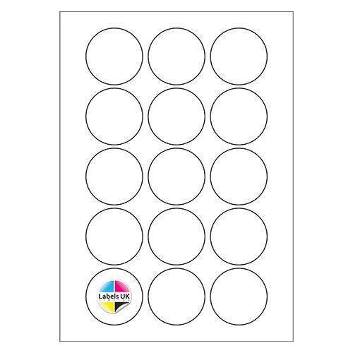 51Ø A4 Laser Sheets (CIRCLES)